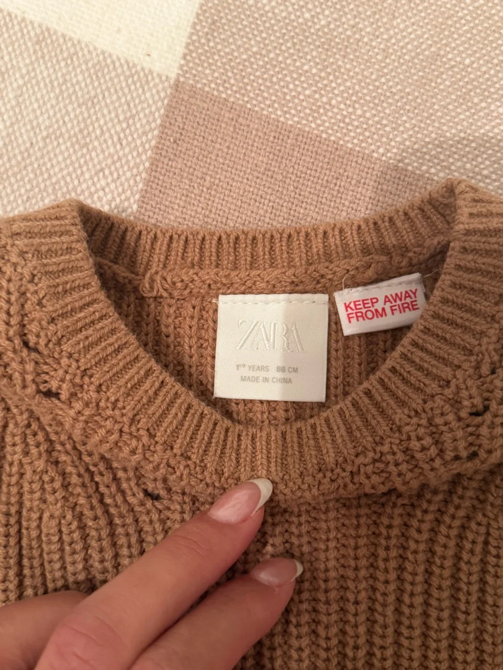 Zara cream blouse